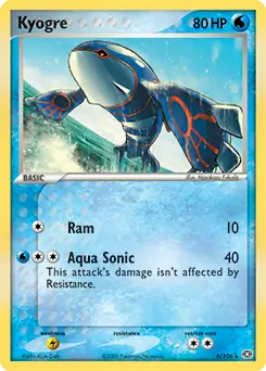 Kyogre Holo 6 Normal