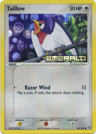Taillow Reverse Holo 68 Normal