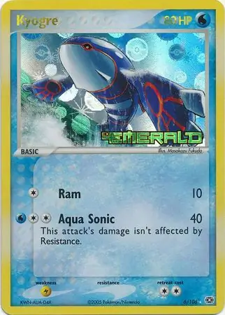Kyogre Reverse Holo 6