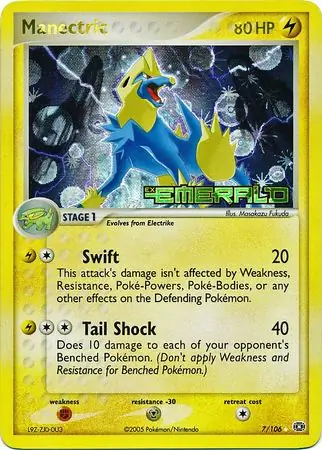Manectric Reverse Holo 7 Normal