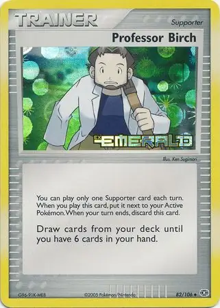Professor Birch Reverse Holo 82 Normal