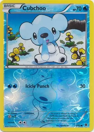 Cubchoo Reverse Holo 29 Normal