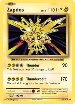 Zapdos Holo 42