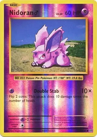 Nidoran M Reverse Holo 43