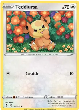 Teddiursa 126 Normal