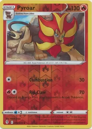 Pyroar Reverse Holo 023 Normal
