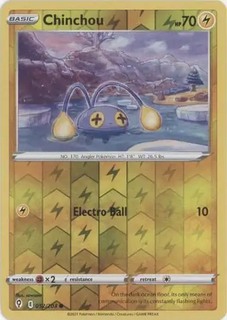 Chinchou Reverse Holo 052 Normal
