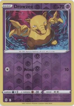 Drowzee Reverse Holo 061 Normal