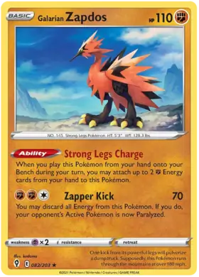 Galarian Zapdos 082 Normal