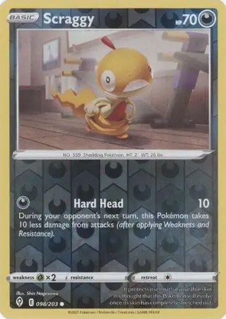 Scraggy Reverse Holo 098 Normal