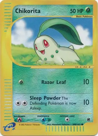 Chikorita Reverse Holo 100 Normal