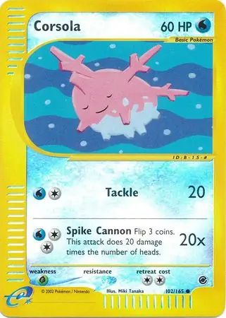 Corsola Reverse Holo 102 Normal
