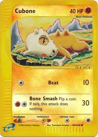 Cubone Reverse Holo 103 Normal