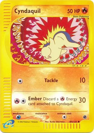Cyndaquil Reverse Holo 105 Normal