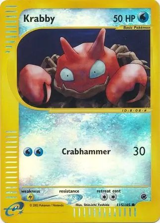 Krabby Reverse Holo 115 Normal