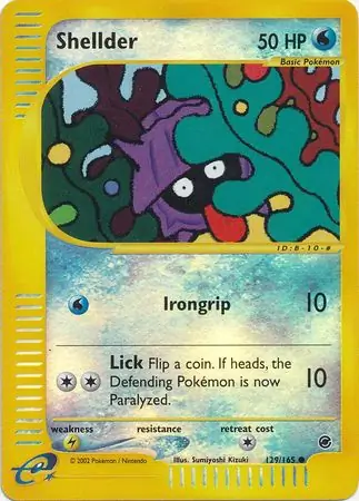 Shellder Reverse Holo 129 Normal