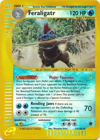 Feraligatr Reverse Holo 12 Normal