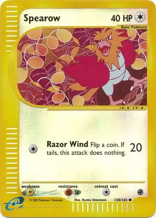 Spearow Reverse Holo 130 Normal