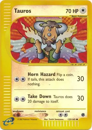 Tauros Reverse Holo 133 Normal