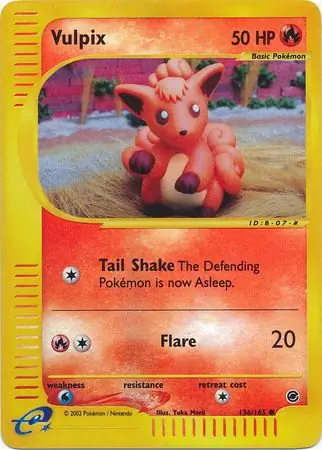 Vulpix Reverse Holo 136 Normal