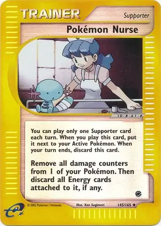 Pokemon Nurse Reverse Holo 145 Normal