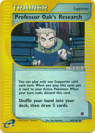 Professor Oak's Research Reverse Holo 149