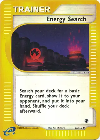 Energy Search Reverse Holo 153 Normal