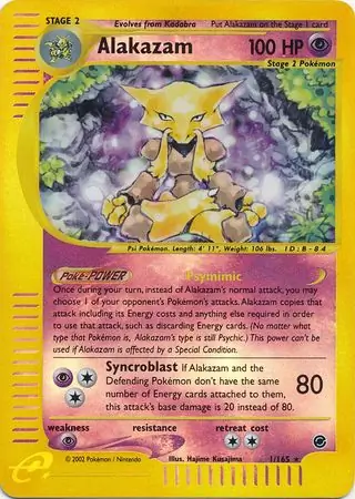 Alakazam Reverse Holo 1 Normal