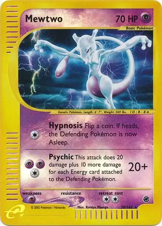Mewtwo Reverse Holo 20 Normal
