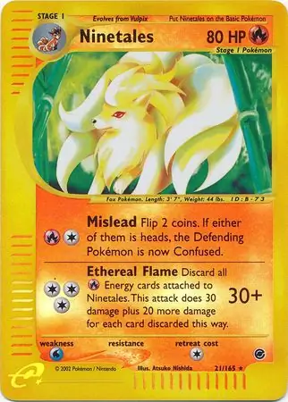Ninetales Reverse Holo 21 Normal