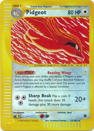 Pidgeot Reverse Holo 23 Normal