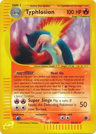 Typhlosion Reverse Holo 28 Normal