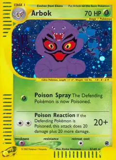 Arbok Holo 3 Normal