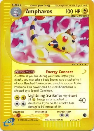 Ampharos Reverse Holo 34 Normal