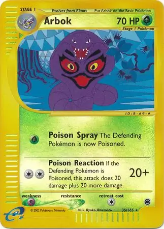 Arbok Reverse Holo 35 Normal