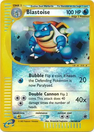 Blastoise Reverse Holo 36 Normal
