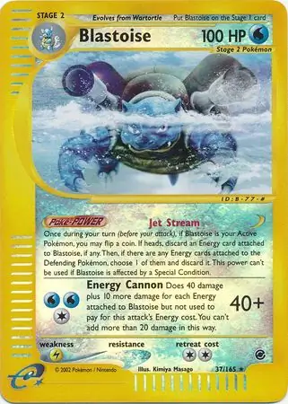 Blastoise Reverse Holo 37 Normal