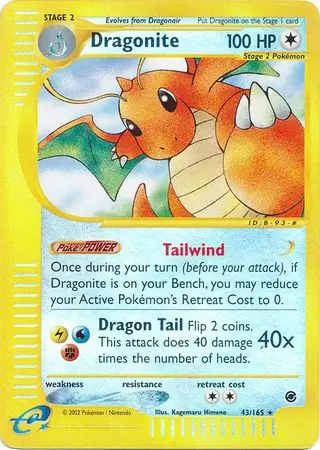 Dragonite Reverse Holo 43 Normal