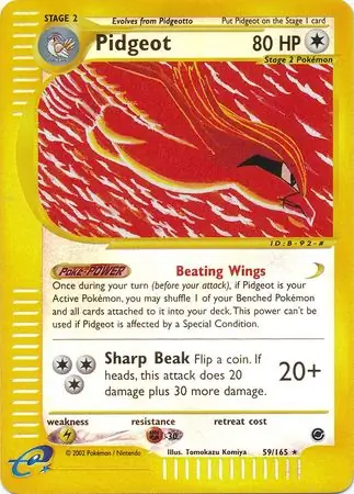 Pidgeot Reverse Holo 59 Normal