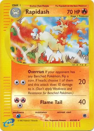 Rapidash Reverse Holo 62 Normal