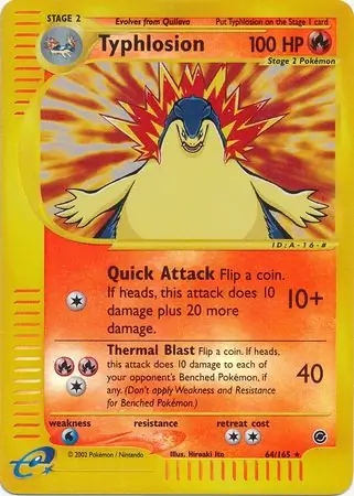 Typhlosion Reverse Holo 64 Normal
