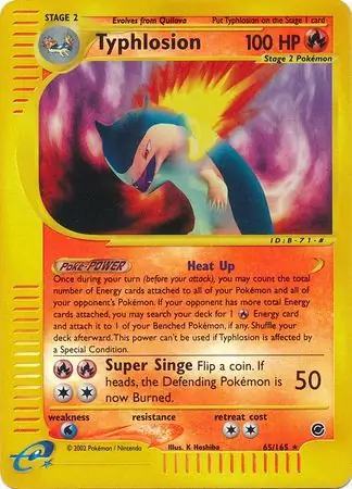 Typhlosion Reverse Holo 65 Normal