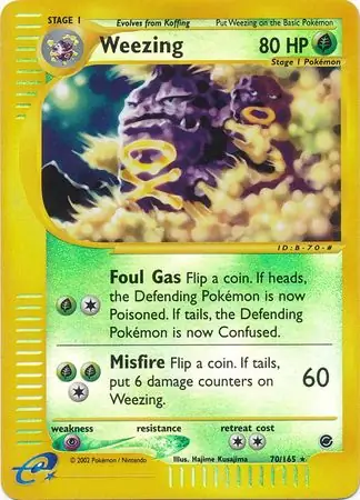 Weezing Reverse Holo 70 Normal