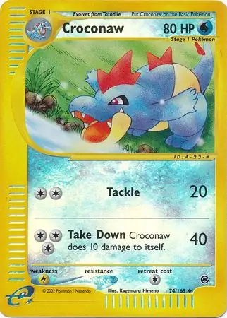 Croconaw Reverse Holo 74 Normal