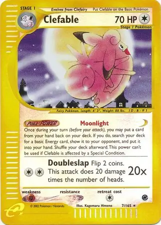 Clefable Reverse Holo 7 Normal