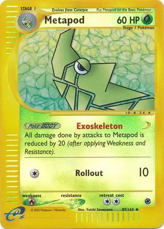Metapod Reverse Holo 87 Normal