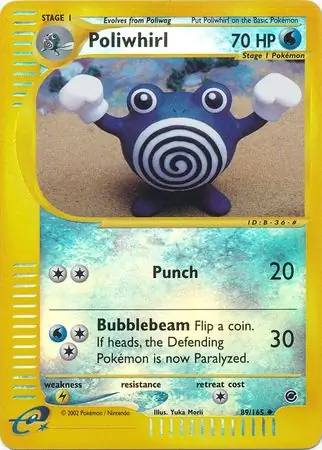 Poliwhirl Reverse Holo 89 Normal