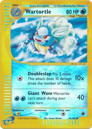 Wartortle Reverse Holo 92 Normal