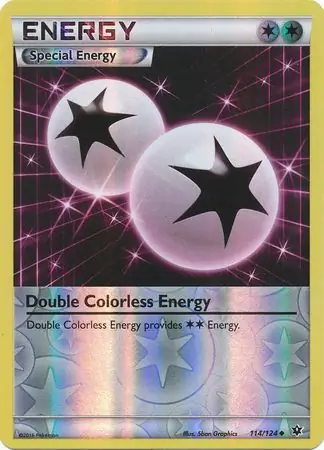 Double Colorless Energy Reverse Holo 114