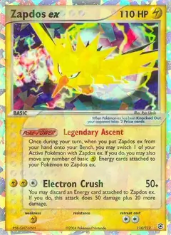 Zapdos ex Secret 116 Normal
